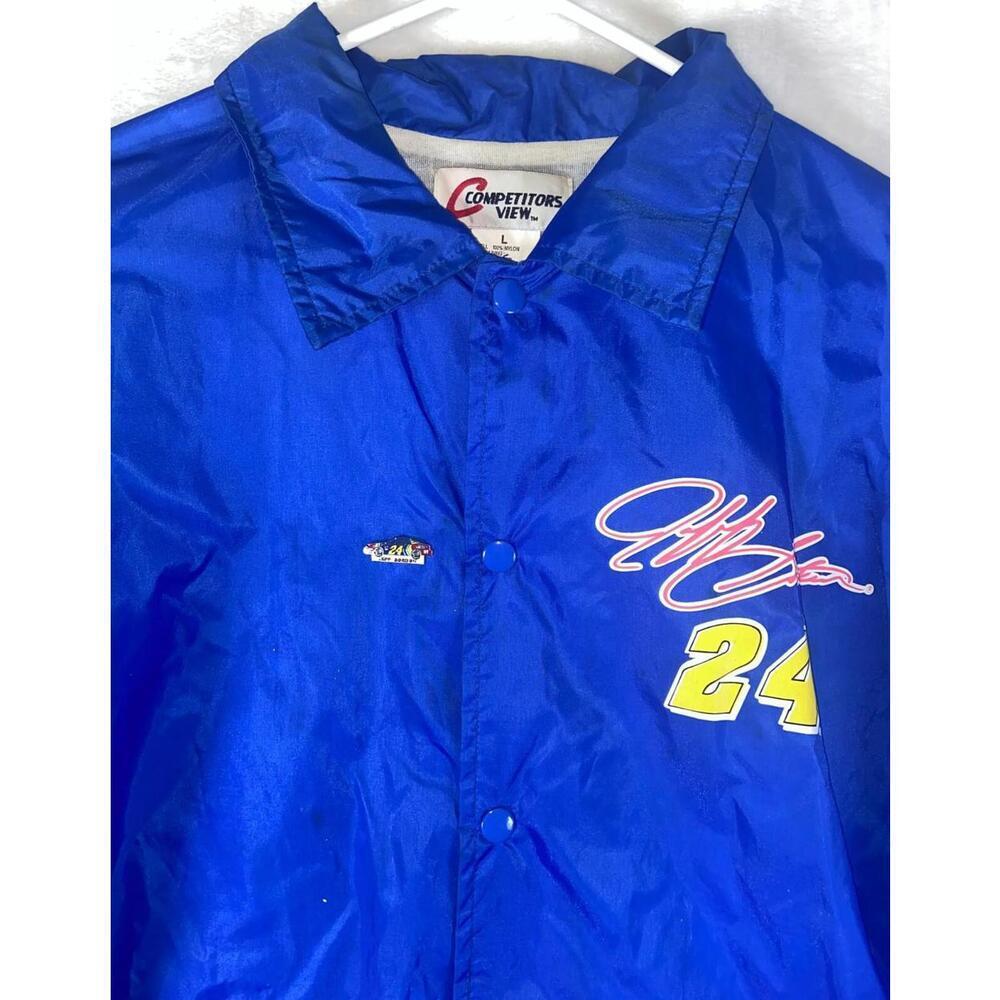 Vintage Jeff Gordon 24 NASCAR Windbreaker Jacket Competitors View Men’s L w/ pin